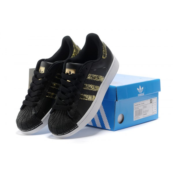 basket adidas noir et or femme